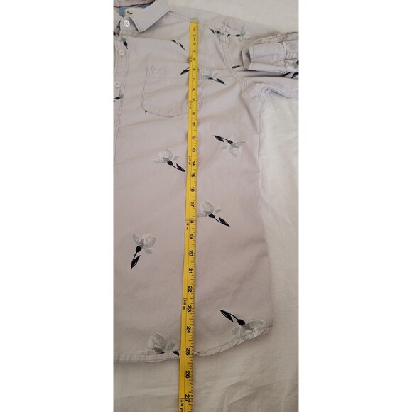 Now and Then Men's Button-Down Long Sleeve Shirt Flower Print Size XL - Picture 6 of 6